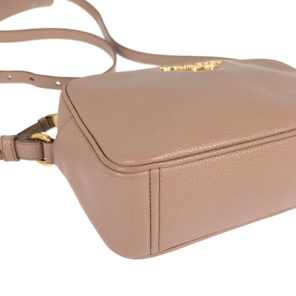 Prada Vitello Phenix Crossbody Graige Cipria Leather Shoulder Bag - Picture 5 of 16